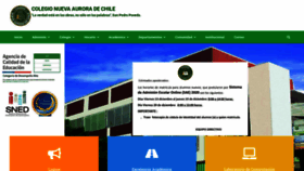What Colegionuevaaurora.cl website looked like in 2019 (4 years ago)
