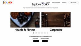 What Clykk.com website looked like in 2019 (4 years ago)