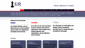What Cxo-advisor.co.za website looked like in 2019 (4 years ago)