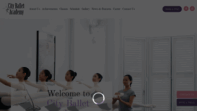 What Cityballetacademy.com website looked like in 2019 (4 years ago)