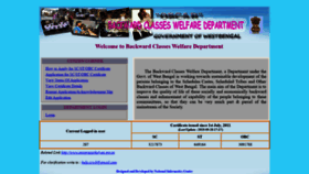 What Castcertificatewb.gov.in website looked like in 2019 (5 years ago)