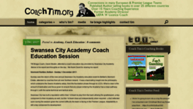 What Coachtim.org website looked like in 2019 (4 years ago)