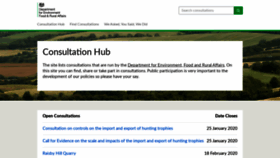 What Consult.defra.gov.uk website looked like in 2019 (4 years ago)