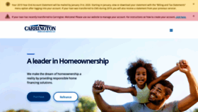 What Carringtonmortgage.com website looked like in 2019 (4 years ago)