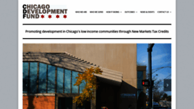 What Chicagodevelopmentfund.org website looked like in 2019 (4 years ago)