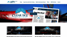 What Clear-sky-aviation.com website looked like in 2019 (4 years ago)