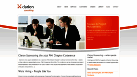 What Clarionconsulting.com website looked like in 2019 (4 years ago)