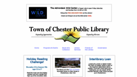 What Chesterlibrary.org website looked like in 2019 (4 years ago)
