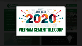 What Cementtile.vn website looked like in 2019 (5 years ago)