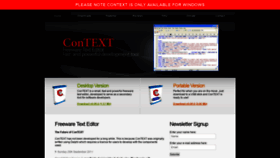 What Contexteditor.org website looked like in 2019 (4 years ago)