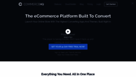 What Commercehq.com website looked like in 2019 (4 years ago)