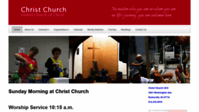 What Christchurchucc.com website looked like in 2020 (4 years ago)