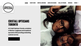 What Cristallopticians.ca website looked like in 2020 (4 years ago)