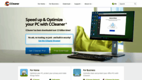 What Ccleaner.com website looked like in 2020 (4 years ago)