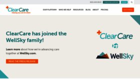 What Clearcareonline.com website looked like in 2020 (4 years ago)