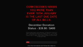 What Comicscodes.com website looked like in 2020 (4 years ago)