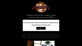 What Cigarworld.com.au website looked like in 2020 (4 years ago)