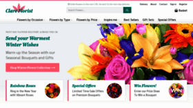 What Clareflorist.co.uk website looked like in 2020 (4 years ago)