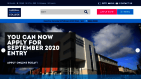 What Cardinalnewman.ac.uk website looked like in 2020 (4 years ago)