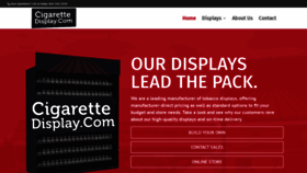 What Cigarettedisplay.com website looked like in 2020 (4 years ago)