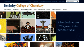 What Chemistry.berkeley.edu website looked like in 2020 (4 years ago)