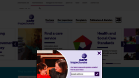 What Careinspectorate.com website looked like in 2020 (4 years ago)
