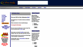 What Carshowguide.com website looked like in 2020 (4 years ago)