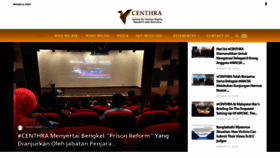 What Centhra.org website looked like in 2020 (4 years ago)