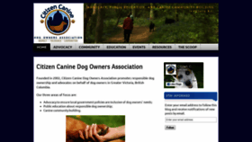 What Citizencanine.org website looked like in 2020 (4 years ago)
