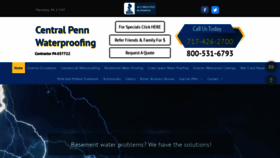 What Centralpennwaterproofing.com website looked like in 2020 (5 years ago)