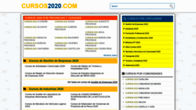 What Cursos2020.com website looked like in 2020 (4 years ago)