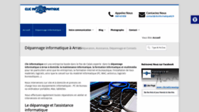 What Clicinformatique62.fr website looked like in 2020 (4 years ago)