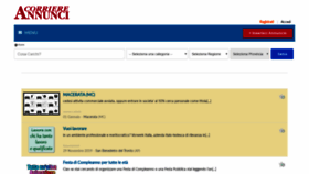 What Corriereannunci.it website looked like in 2020 (4 years ago)