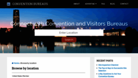 What Conventionbureaus.com website looked like in 2020 (4 years ago)