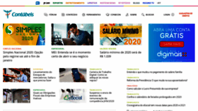 What Contabeis.com.br website looked like in 2020 (4 years ago)
