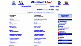 What Classifiedslive.com website looked like in 2020 (4 years ago)