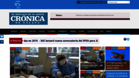 What Cronicadexalapa.com website looked like in 2020 (4 years ago)