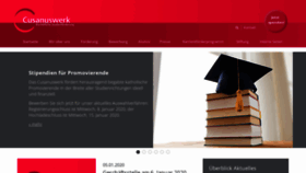 What Cusanuswerk.de website looked like in 2020 (4 years ago)