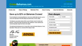 What Cruisebahamas.com website looked like in 2020 (4 years ago)