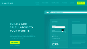 What Calconic.com website looked like in 2020 (5 years ago)
