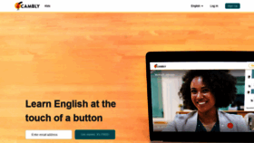 What Cambly.com website looked like in 2020 (5 years ago)
