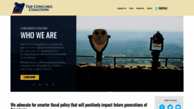 What Concordcoalition.org website looked like in 2020 (4 years ago)