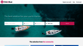 What Clickandboat.com website looked like in 2020 (4 years ago)