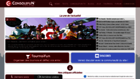 What Consolefun.fr website looked like in 2020 (4 years ago)