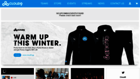 What Cloud9.gg website looked like in 2020 (4 years ago)
