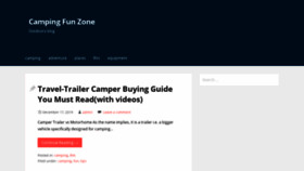 What Campingfunzone.com website looked like in 2020 (4 years ago)