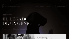 What Cristobalbalenciagamuseoa.com website looked like in 2020 (4 years ago)