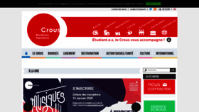 What Crous-bordeaux.fr website looked like in 2020 (4 years ago)