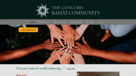 What Concordbahais.org website looked like in 2020 (4 years ago)
