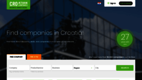 What Croatian-companies.com website looked like in 2020 (4 years ago)
